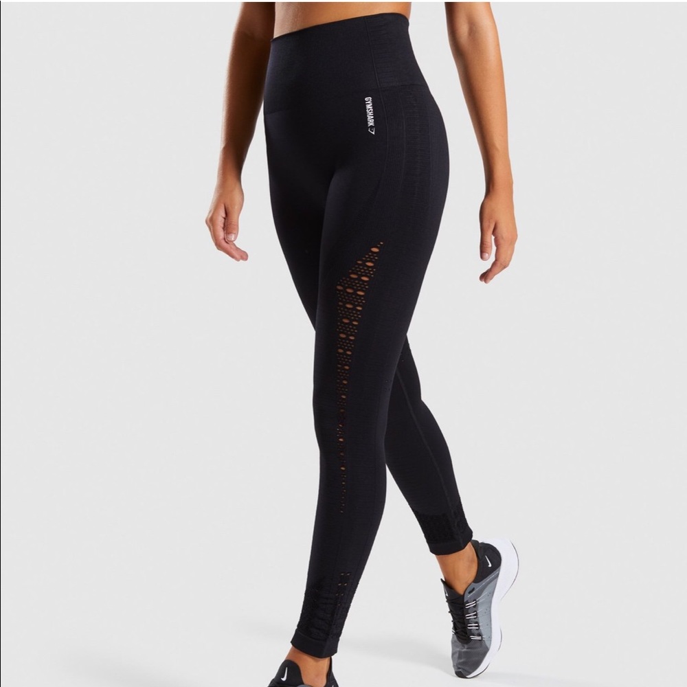 Gymshark Black Seamless Leggings (S)
